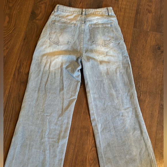 ❤️ wide-leg patchwork jeans - Picture 2 of 2